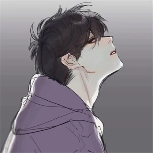 头像男生阳光治愈系动漫哭了