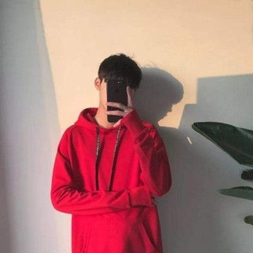 红色系男生头像