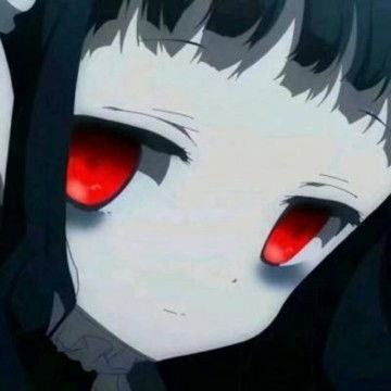 黑白动漫女生丧系头像
