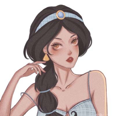 迪士尼公主夏天清爽头像,迪士尼公主系列团头闺蜜姐妹专用