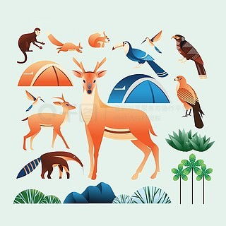 图片免费下载鹿插画素材鹿插画模板千图网