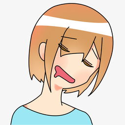 黄头发女孩表情插画图片素材其他格式下载动漫人物大全