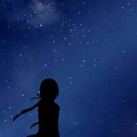 星空背影男生头像