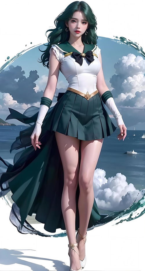ai绘画壁纸绿色系美女aiart