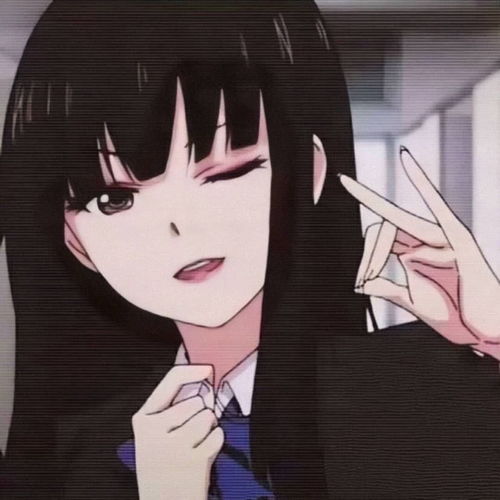 黑色系高级感头像女生动漫头像