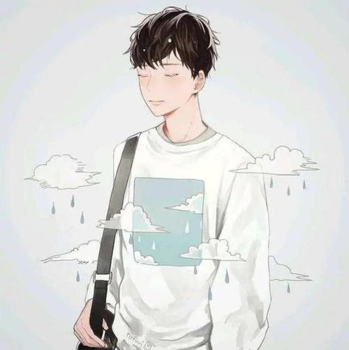 男生头像暖系动漫句子