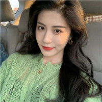 清新绿色系女生头像简单养眼的美女