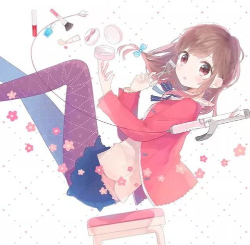 女生头像粉色系动漫插画