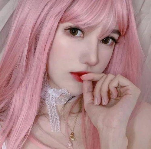 清纯少女头像粉色系少女