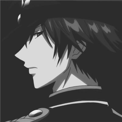 二次元黑白男生qq动漫头像