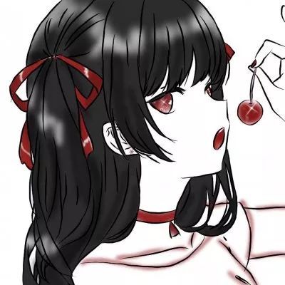 动漫头像可爱的二次元女生,开心的笑是每个人的天性