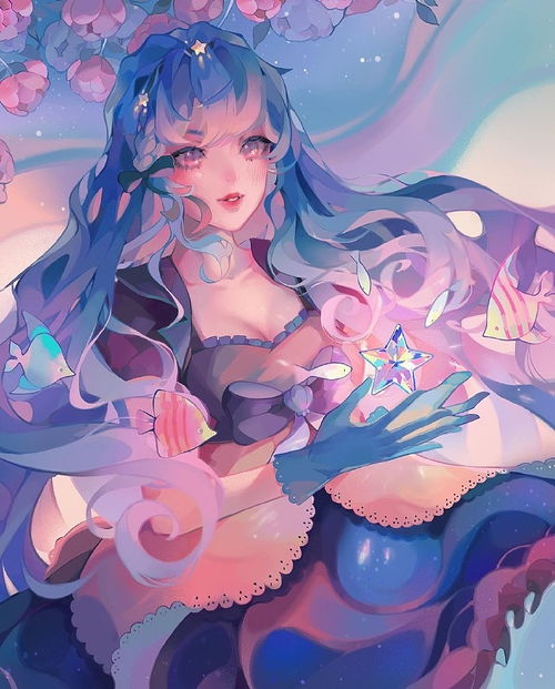 动漫头像女生可爱萌红色系插画