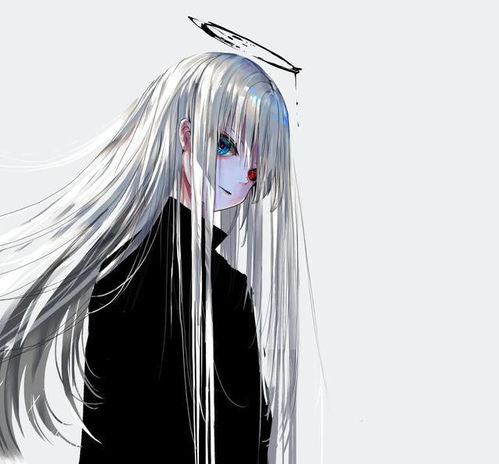 冷色系动漫美图精美个性独特的二次元少女插画