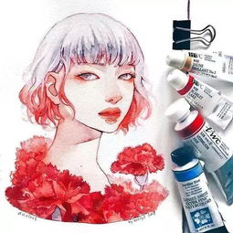 diy作品欣赏治愈系插画师,画出了少女们的心灵
