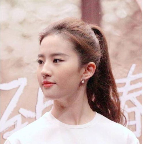 刘亦菲迪丽热巴杨幂赵丽颖刘诗诗关晓彤,女星扎高马尾谁最清纯