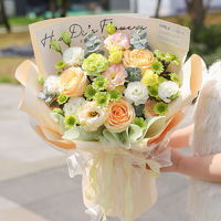 冉子花坊鲜花绿植ranzihuafang冉子花坊情人节鲜花速递同城配送向日葵抱抱桶玫瑰花束送女友爱人生日礼物夏日如花多少钱