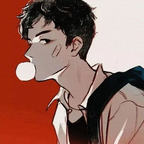 男生头像动漫星空系人物孤独