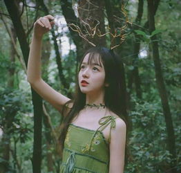 绿色系女生头像爱是一道光,绿的你发慌