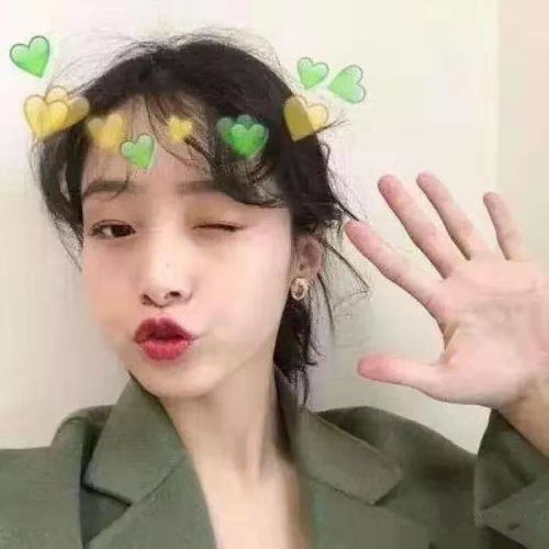 敲好看绿色系女生头像