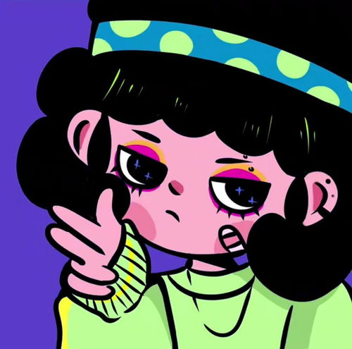 可爱搞怪动漫女生头像
