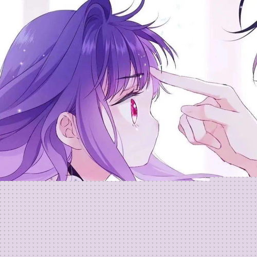 绝美蓝色系紫色系动漫情侣头像吖