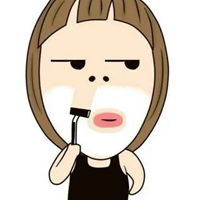 动漫小头像系列女汉子卡通