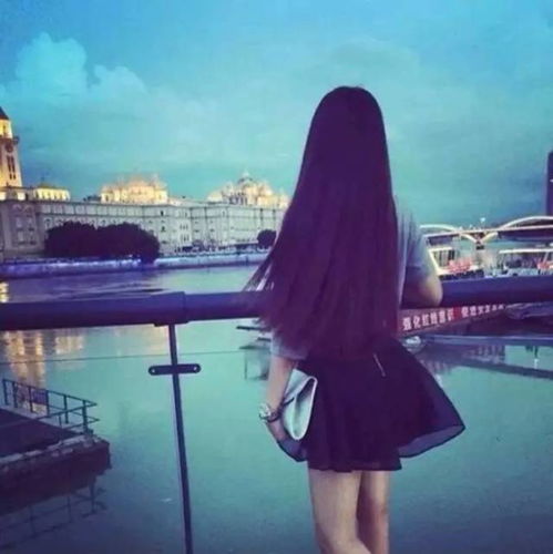 黄色系女生背影头像qq头像