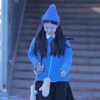 蓝色系女生头像,美到人的心坎里