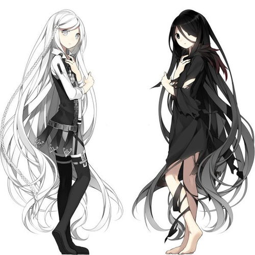 黑白重生少女,二次元