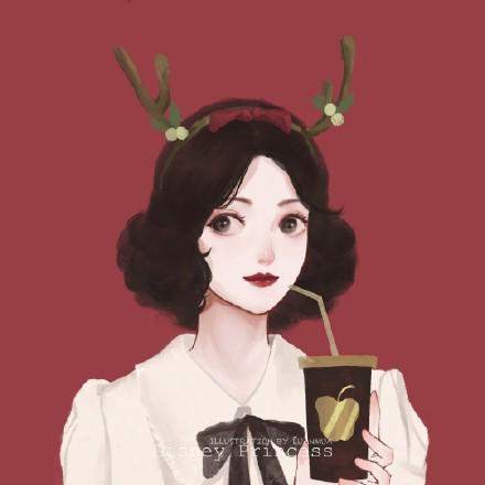 迪士尼公主新年贺图,艾莎想给你打电话,花木兰却在玩高冷自拍