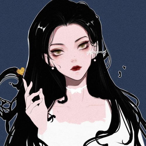 冷漠头像女高冷黑色系动漫冷漠