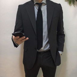 港风情侣头像小众系男西装