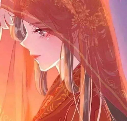 超仙的红色系动漫情头许你凤冠霞帔,红妆十里