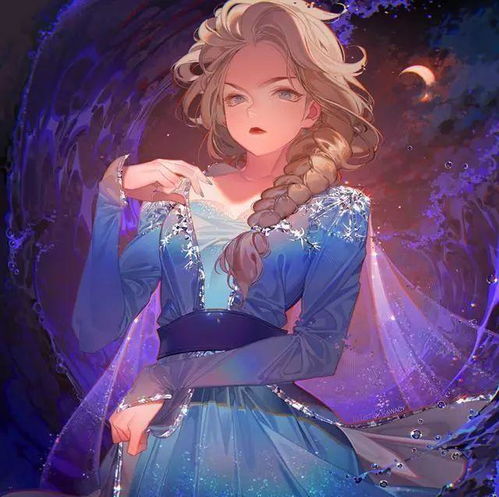 比动画还唯美的迪士尼公主同人画,乐佩温柔如水,艾莎英气逼人
