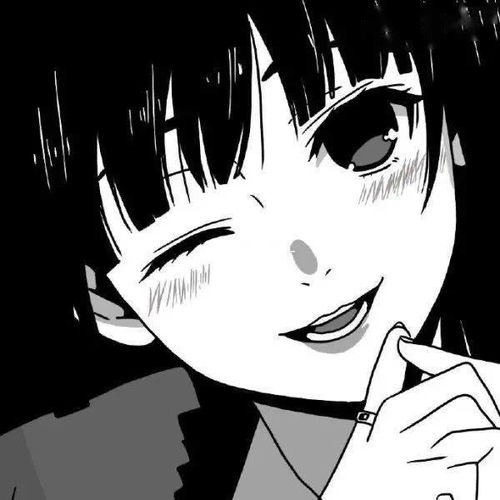 动漫头像满屏男女生黑白漫画风动漫头像,值得保存
