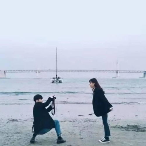 韩系照片女孩拍照情侣头像