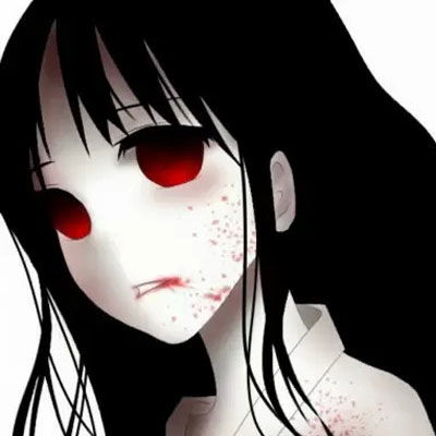 病娇女头像黑暗系二次元病娇头像图片