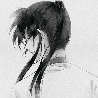 林弦丧系古风黑白动漫男头