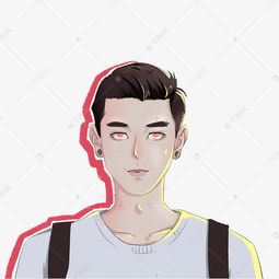 情侣头像爱情韩系男孩素材图片免费下载高清psd千库网图片编号12219993
