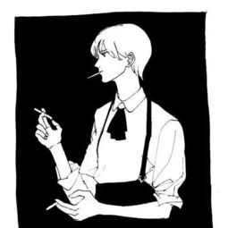 二次元黑白男生刁套头像脱衣服之类的也行ω阿里嘎多