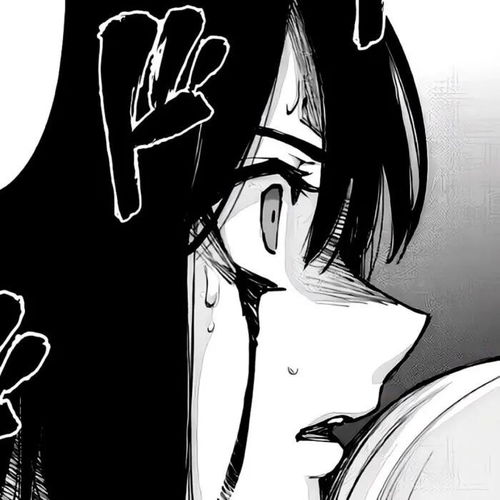动漫头像黑白漫画风的可爱女头