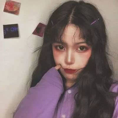 紫色的女生微信头像图片紫色系女头像大全
