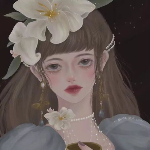 病娇系微丧动漫女生头像