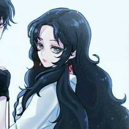 动漫情侣头像一男一女,男生在左,女生在右,一个女生用绳子拴着一个男生的脖子,希望可以找到完整的一张