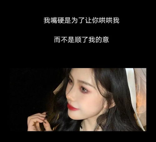 丧系文案我嘴硬是为了让你哄哄而不是顺了我的意