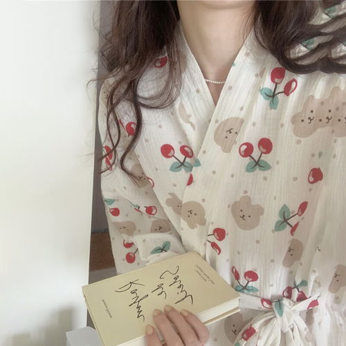 三耳兔睡衣女春秋带胸垫一体式夏薄棉大码女士长袖家居服套装黄色带杯防凸点165l体重105125斤