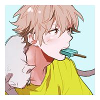 求像这样的动漫男头像,暖系的