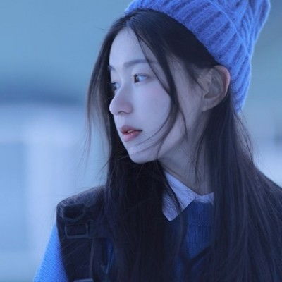 蓝色系女生头像,美到人的心坎里