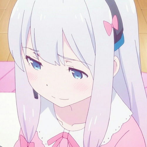 筱词卡通动漫甜美可爱少女蓝色系头像