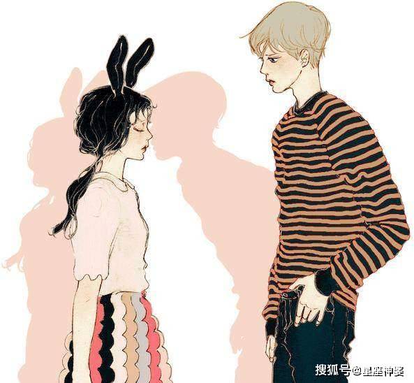 主仆头像女的跪着系头像男的项链